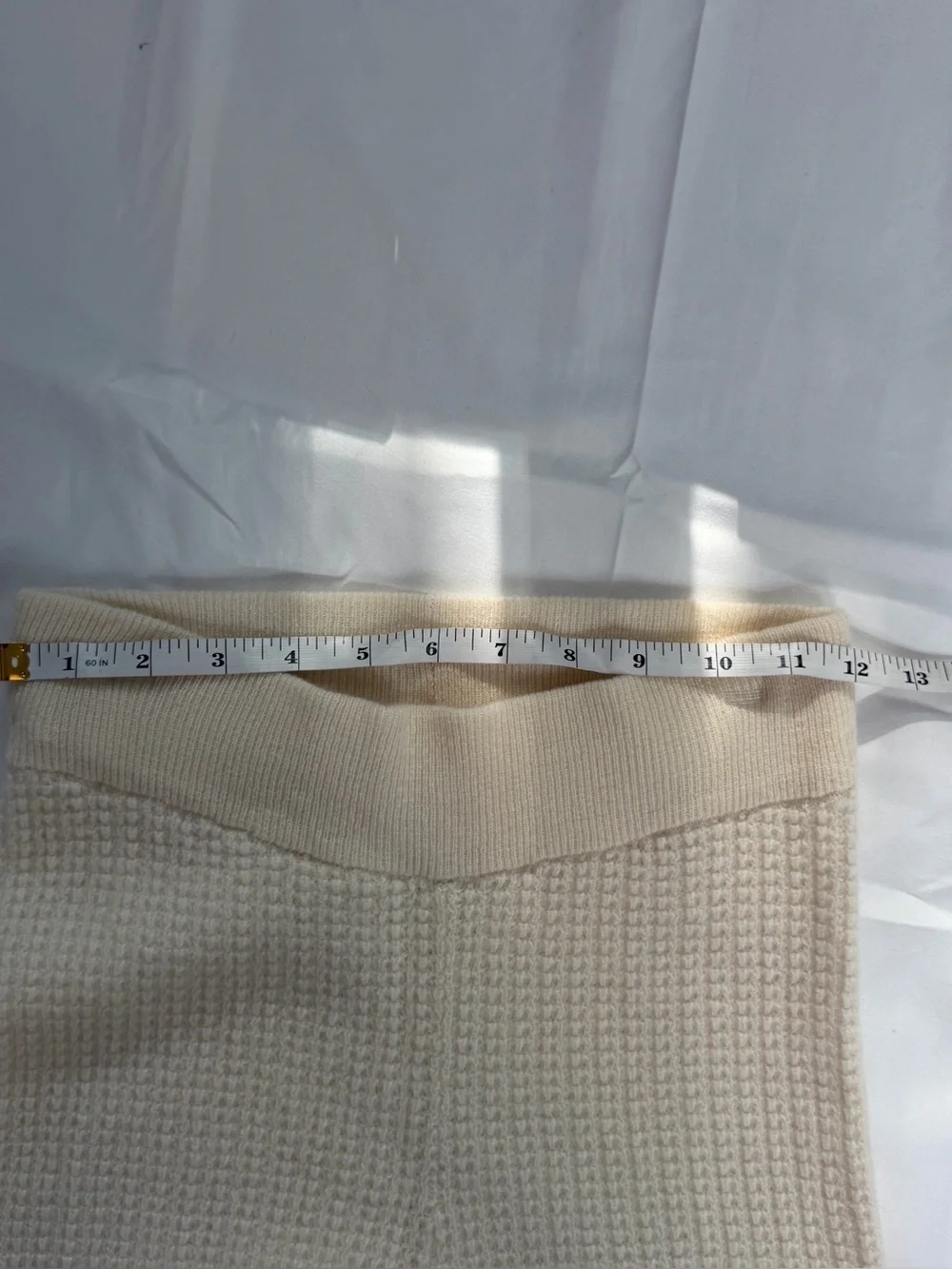 ALO Yoga Cream Wide-Leg Knit Pants